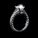 .75 tcw Princess Cut Antique Inspired Egagement Rings