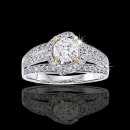 1.20 tcw Diamond Halo Engagement Ring
