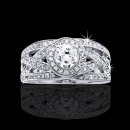 1.0 tcw Intertwined Engagement Ring