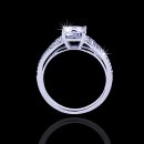 .70 tcw Cushion Cut Split Shank Engagement Ring