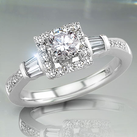 1.25 tcw Elegant Diamond Engagement Ring